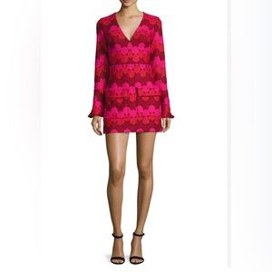 Alexis Annelise embroidered dot dress, small